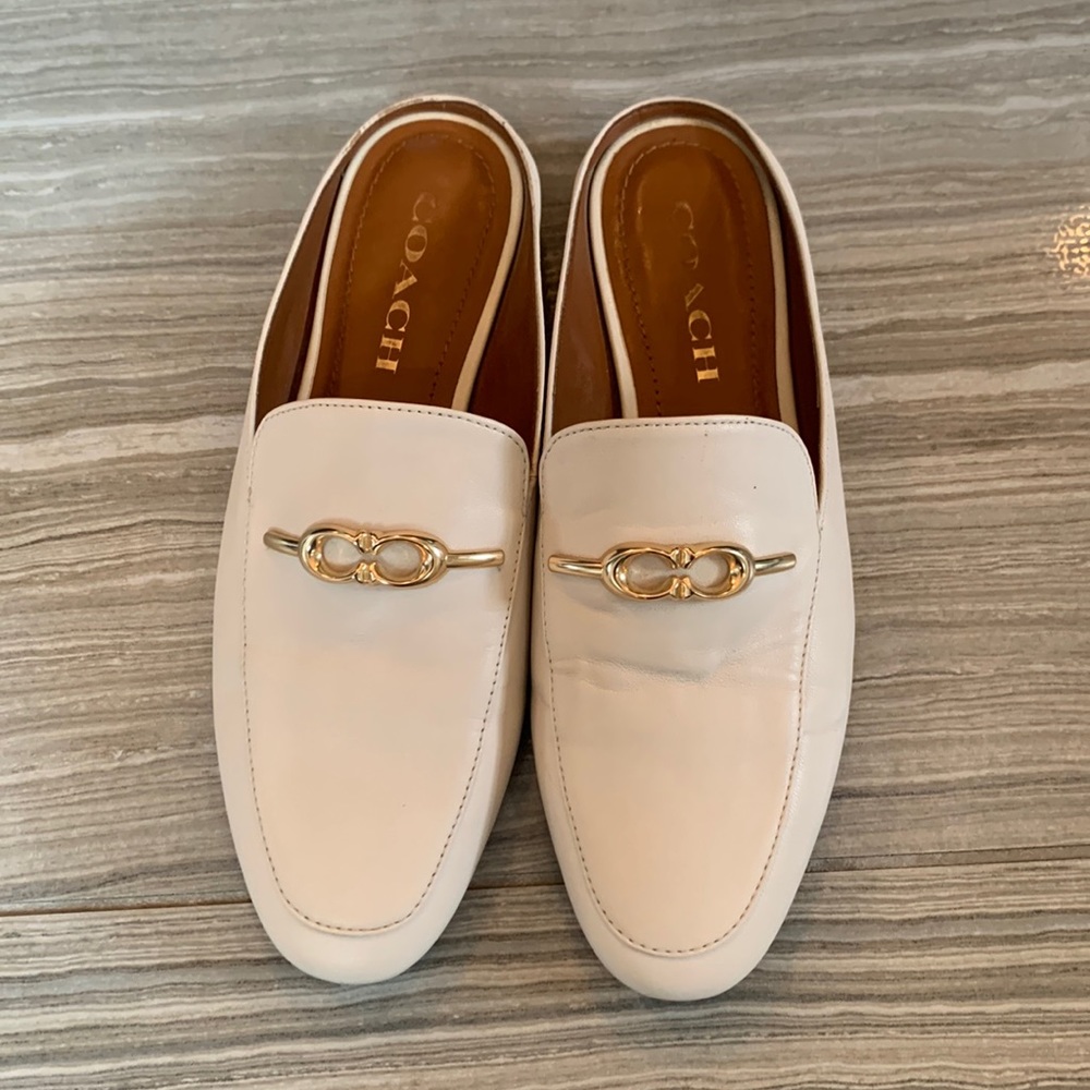 Coach sienna leather slides